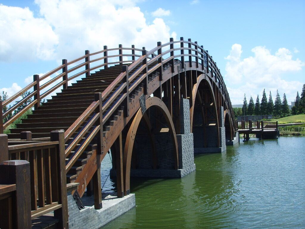 防腐木木桥展示